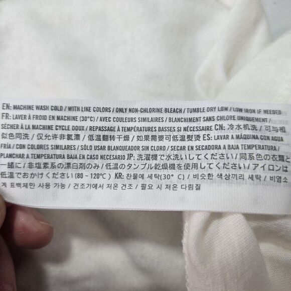 A&F Abercrombie & Fitch Size Large Mens Long‎ Sleeve White Crew Neck T-Shirt VTG - Picture 6 of 7